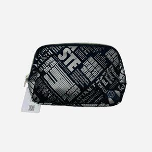 LULULEMON MANIFESTO WAIST BAG BLACK AND SILVER NWT